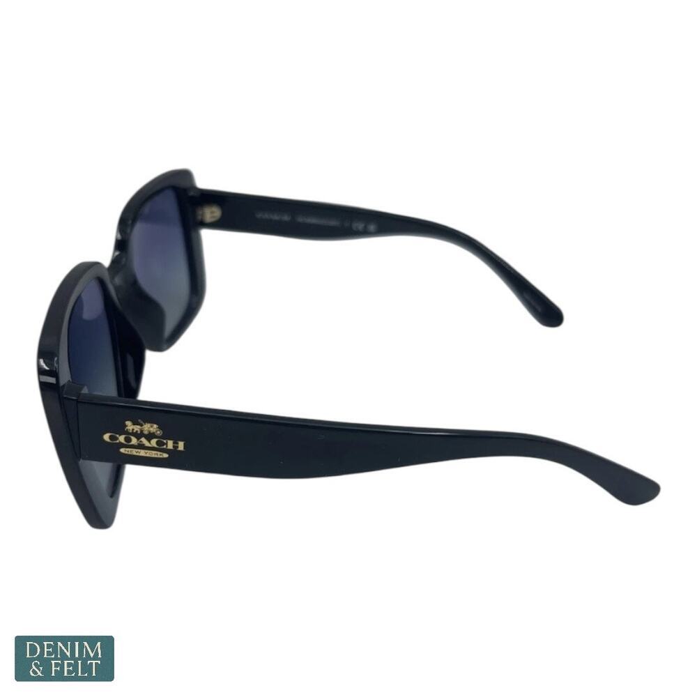 Coach Oversized Square Sunglasses Black Gradient Lenses CL907 NEW w/ Case!! - Picture 9 of 16